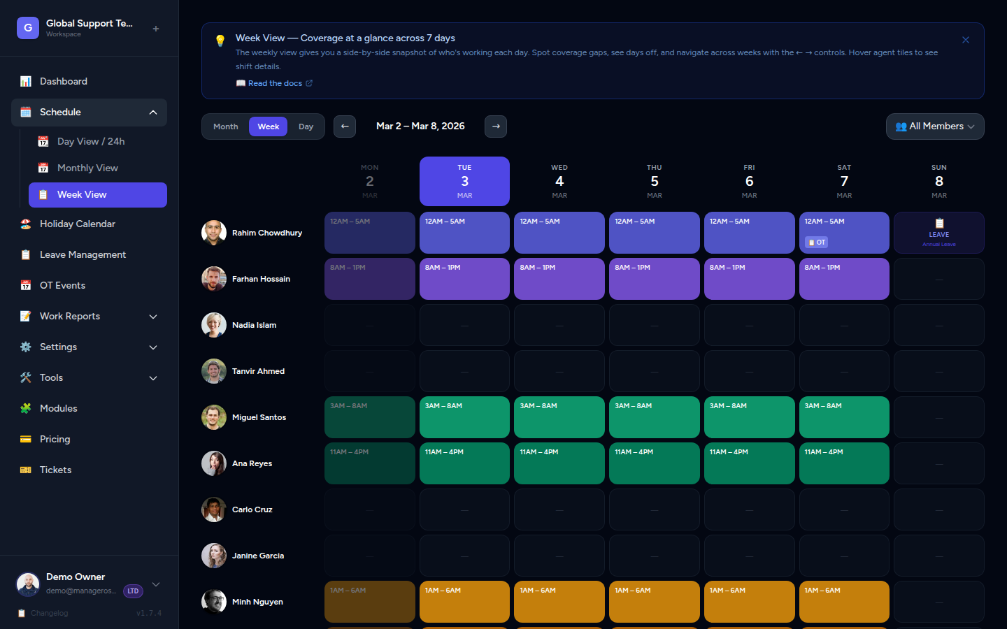 Schedule day view for 2026-03-02